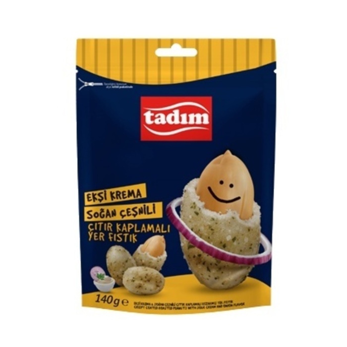 Ekşi Krema Soğan Çeşnili Çıtır Kaplamalı Yer Fıstık 70 Gr
