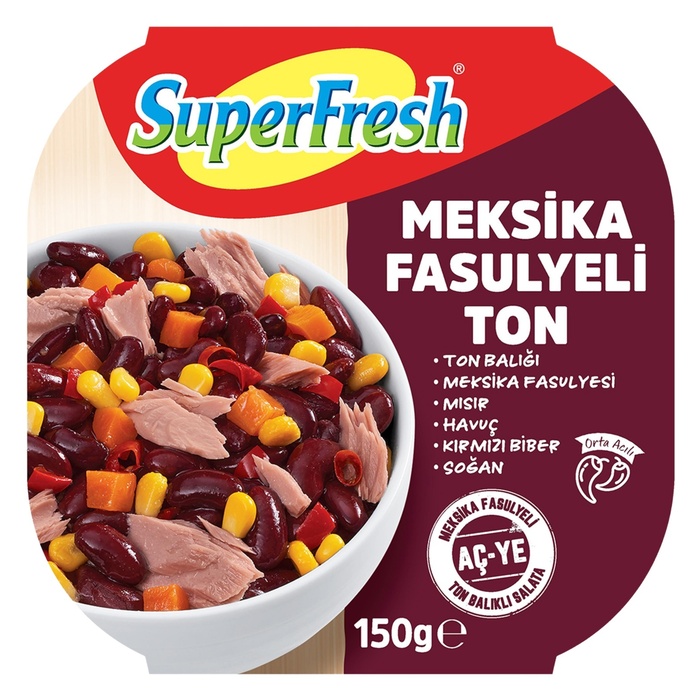 SuperFresh Meksika Fasulyeli Ton Salata 150 Gr