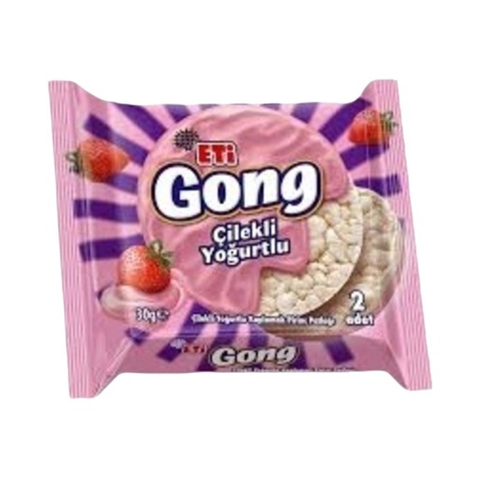 Gong Çilekli Yoğurtlu Pirinç Patlağı 30 Gr