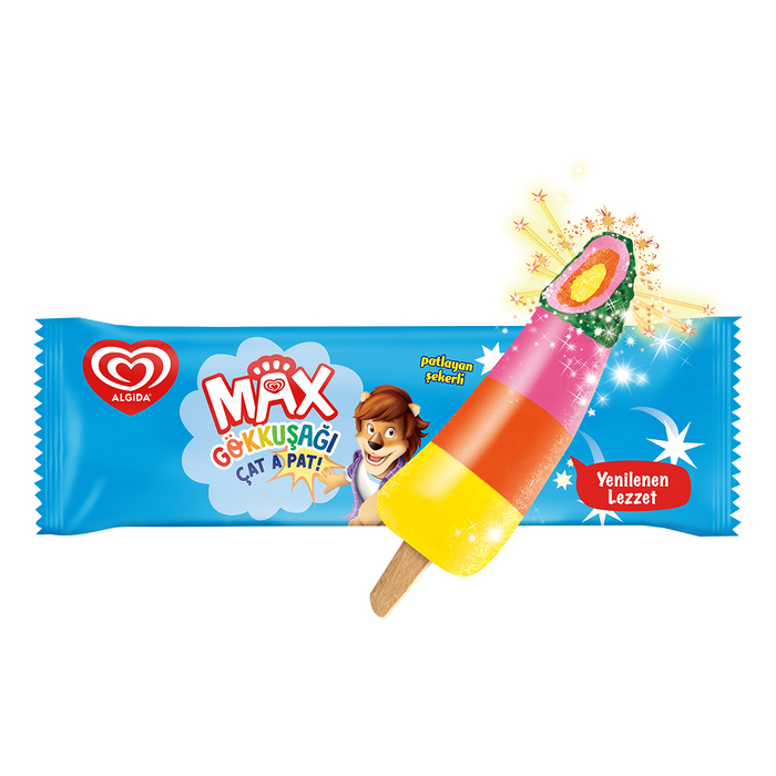 Algida Max Gökküşağı Çata Pat 59 Ml
