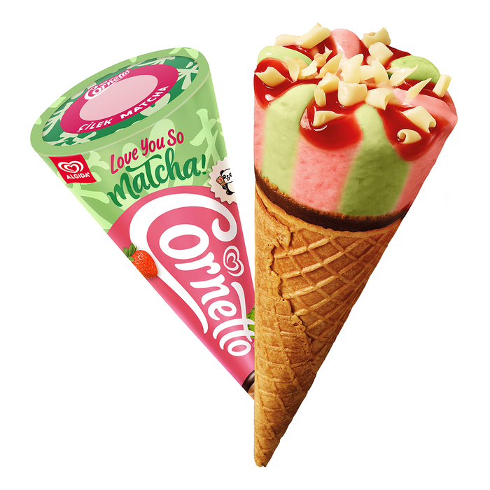 Cornetto Çilek Matcha 120 Ml
