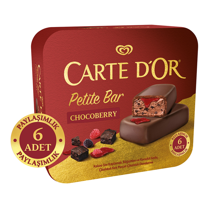 Carte D'Or Petite Bar Chocoberry 6'lı 276 Ml