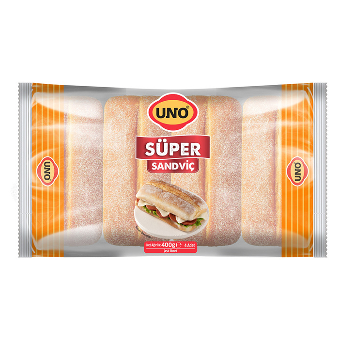 Uno Süper Sandviç Ekmeği 400 Gr
