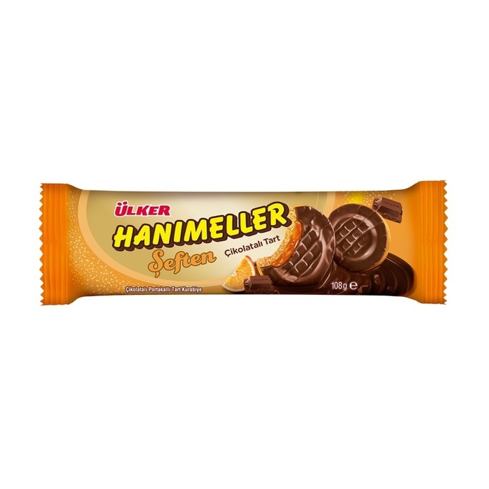 Ülker Hanımeller Çikolatalı Portakallı Tart Kurabiye 108 Gr