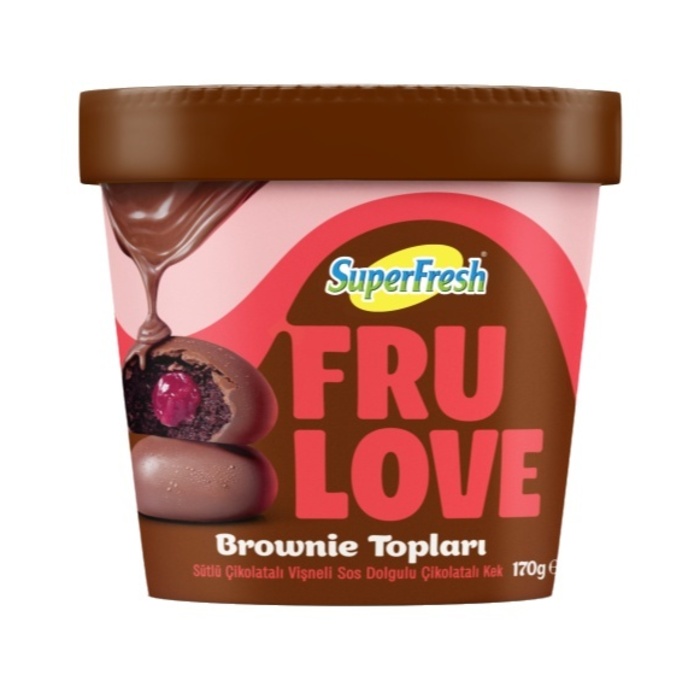 SuperFresh Frulove Vişneli Brown Topları 170 Gr