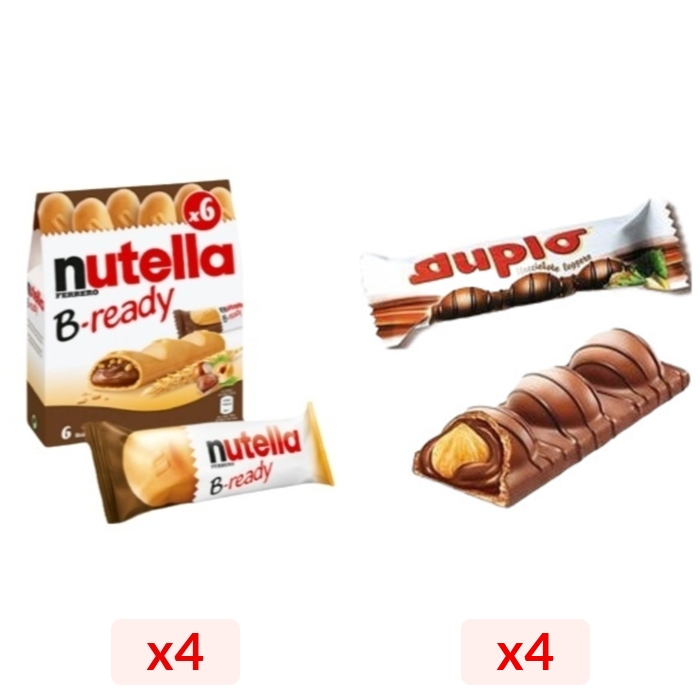 4 Adet B-ready 132 Gr & 4 Adet Duplo Chocnut 26 Gr