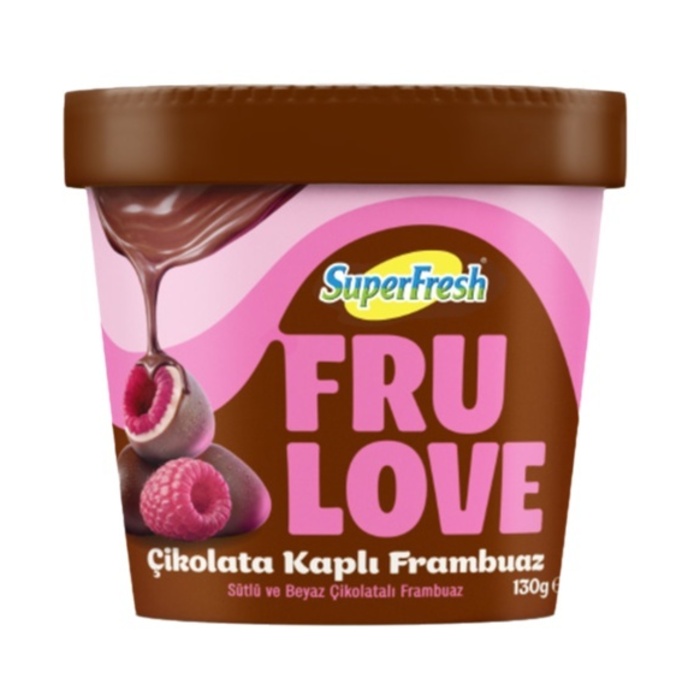 SuperFresh Frulove Çikolata Kaplı Frambuaz 130 Gr