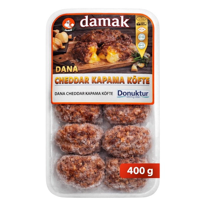 Damak Köfte Donuk Chedar Kaplama Dana Köfte 400g