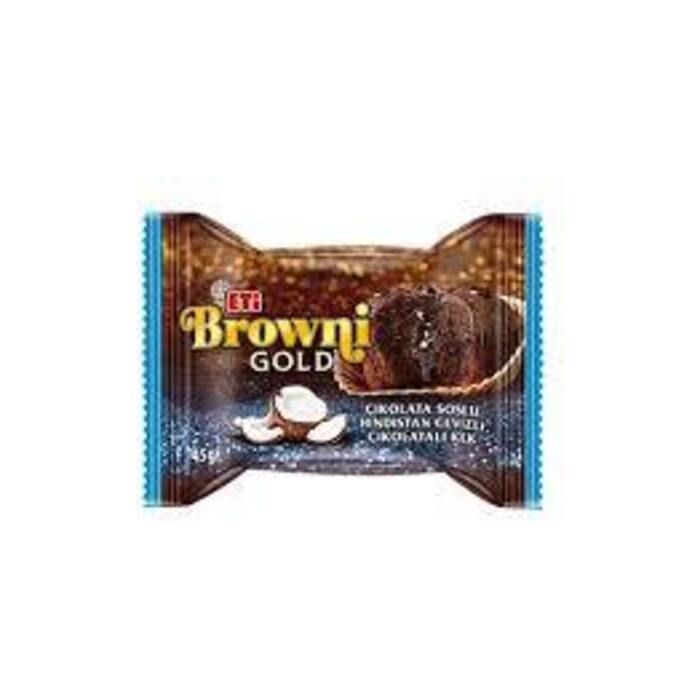 Eti Browni Gold Çikolata Soslu Hindistan Cevizli Çikolatalı Kek 45 Gr
