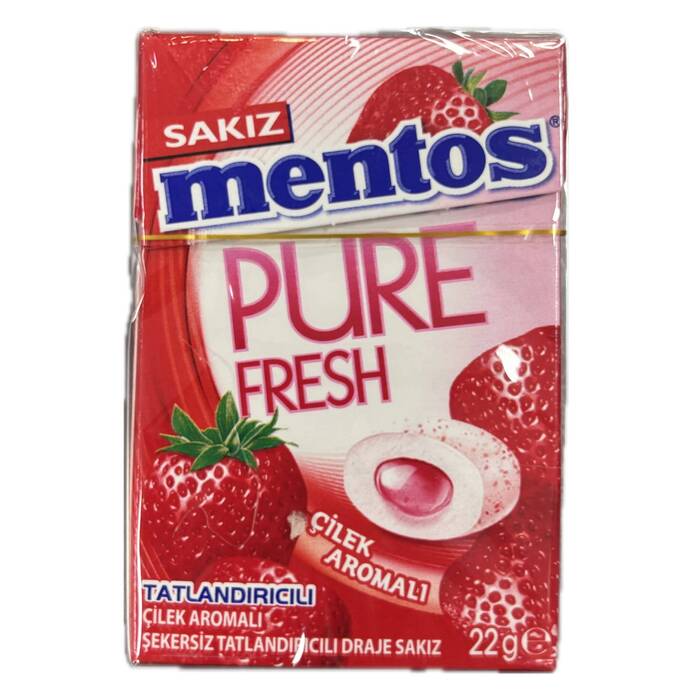 Mentos Pure Çilek 20 Gr