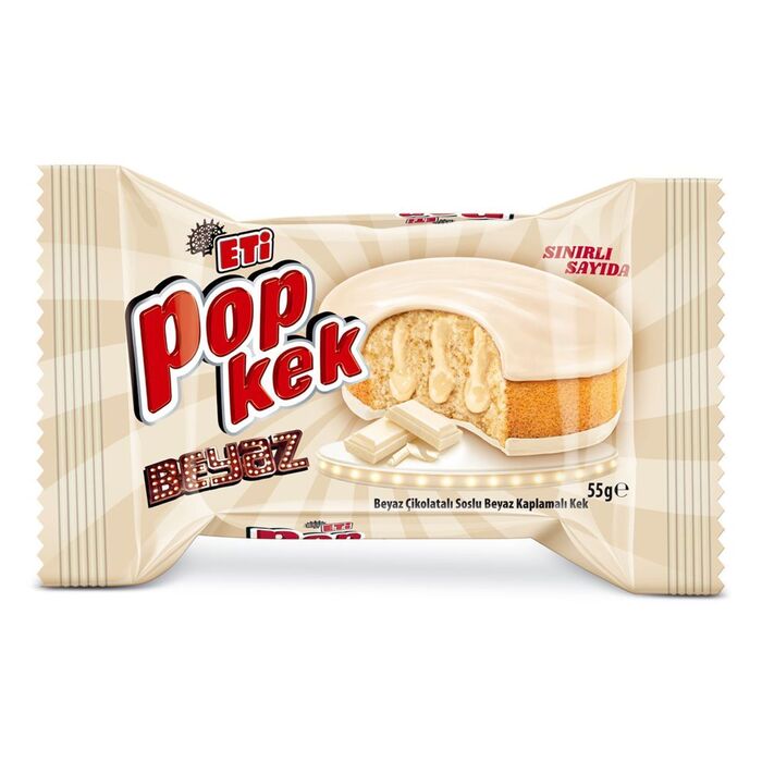 Eti Popkek Beyaz Çikolatalı 55 Gr