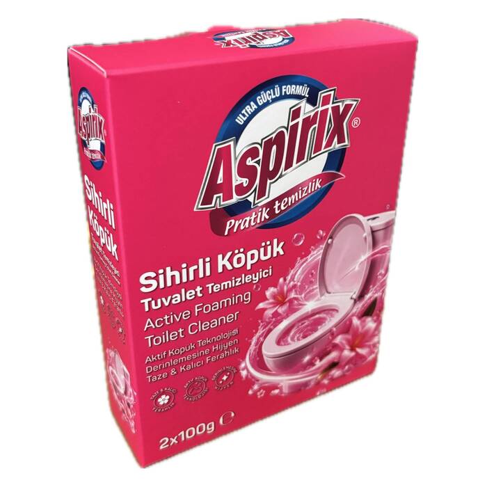 Aspirix Sihirli Köpük Tuvalet Temizleyici 2 × 100 g
