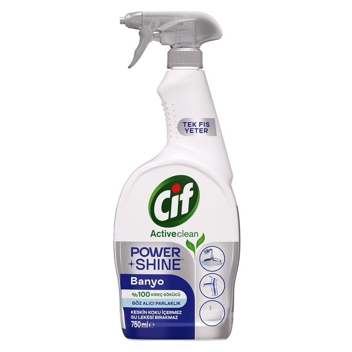 Power & Shine Sprey Banyo Temizleyici Ve Kireç Çözücü 750 Ml
