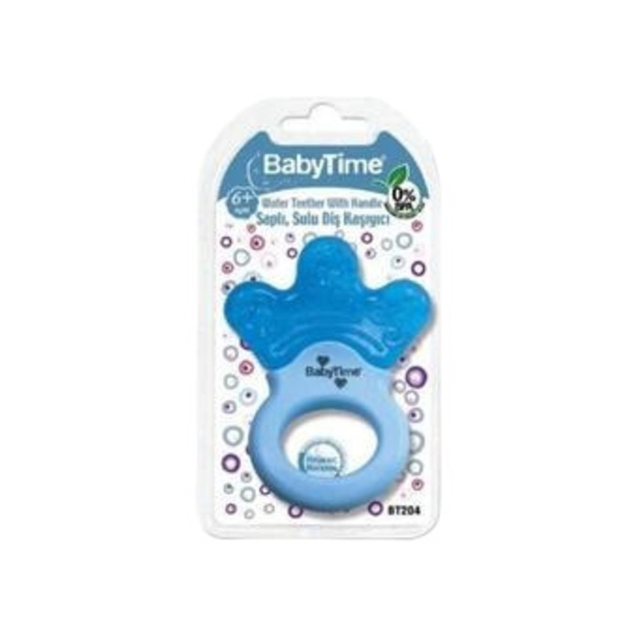 Baby Time Saplı Sulu Diş Kaşıyıcı Pembe