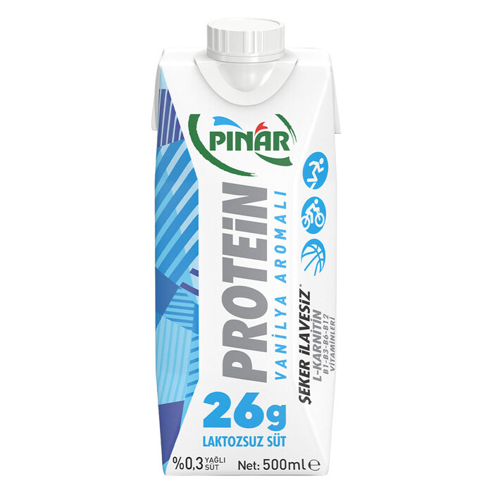 Pınar Vanilyalı Laktozsuz Proteinli Süt 500 Ml