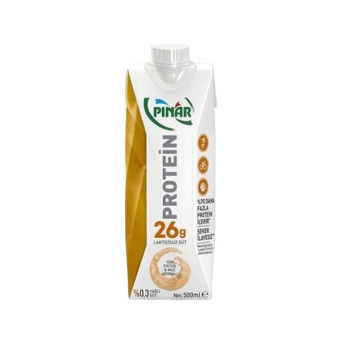 Pınar Süt Protein Yer Fıstığı Ve Muz Aromalı 500 Ml