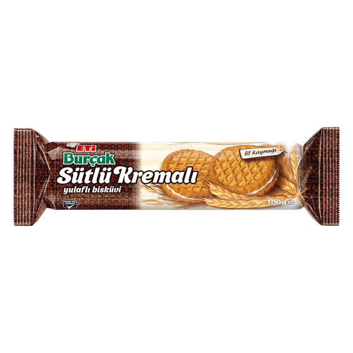 Burçak Sütlü Kremalı Yulaflı Bisküvi 100 Gr