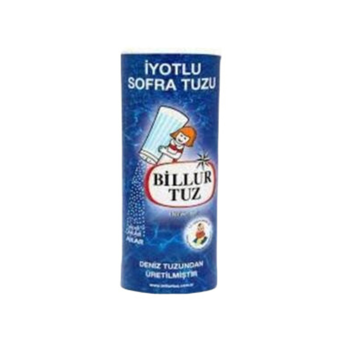 Billur Tuzluklu İyotlu Sofra Tuzu 125 Gr