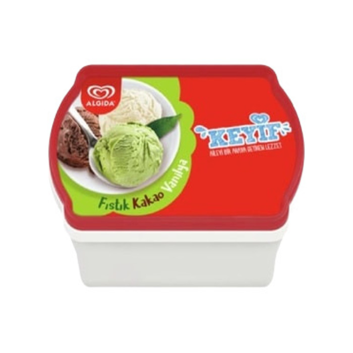 Antep Fıstığı Vanilya Kakao Dondurma 1400 Ml