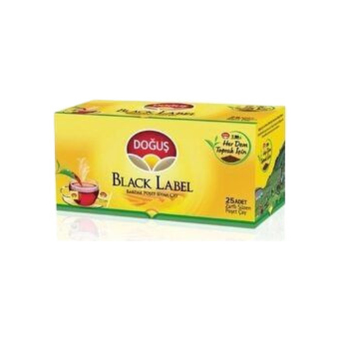 Bardak Poşet Çay Black Label 25'li