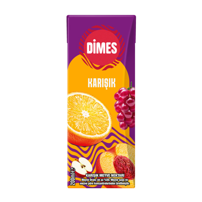 Dimes Meyve Suyu Karışık Meyveler 200 Ml