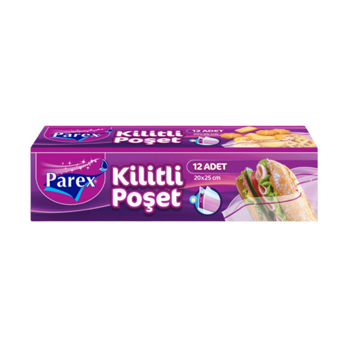 Parex Poşet Kilitli 12 Adet