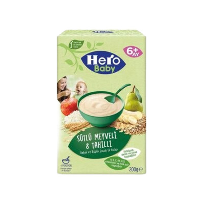 Hero Baby Mama Sütlü Meyveli 8 Tahıllı 200 Gr