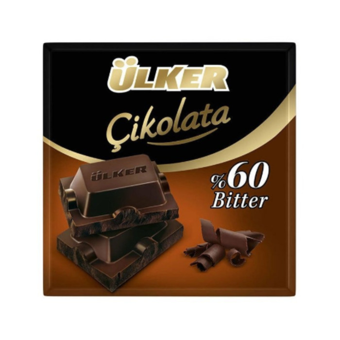 Ülker %60 Kakaolu Bitter Kare Çikolata 60 Gr