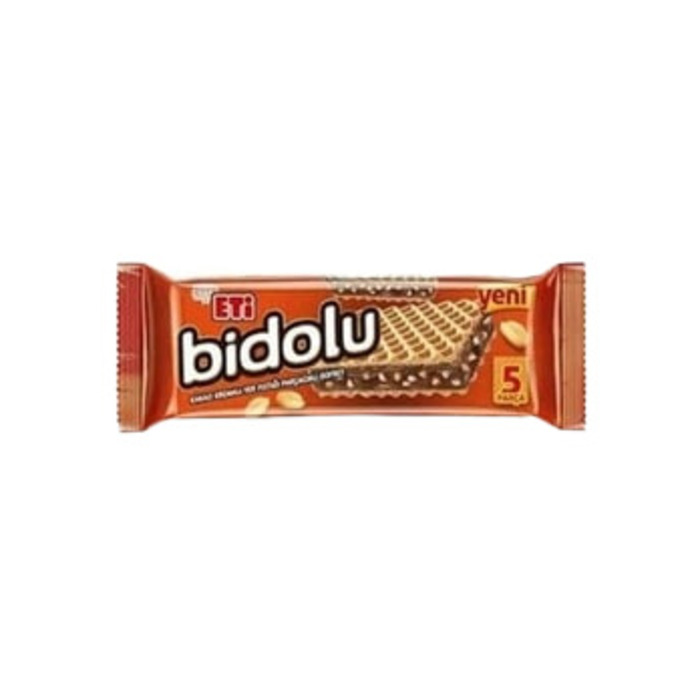 Eti Bidolu Kakao Kremalı Yer Fıstığı Parçacıklı Gofret 81 Gr