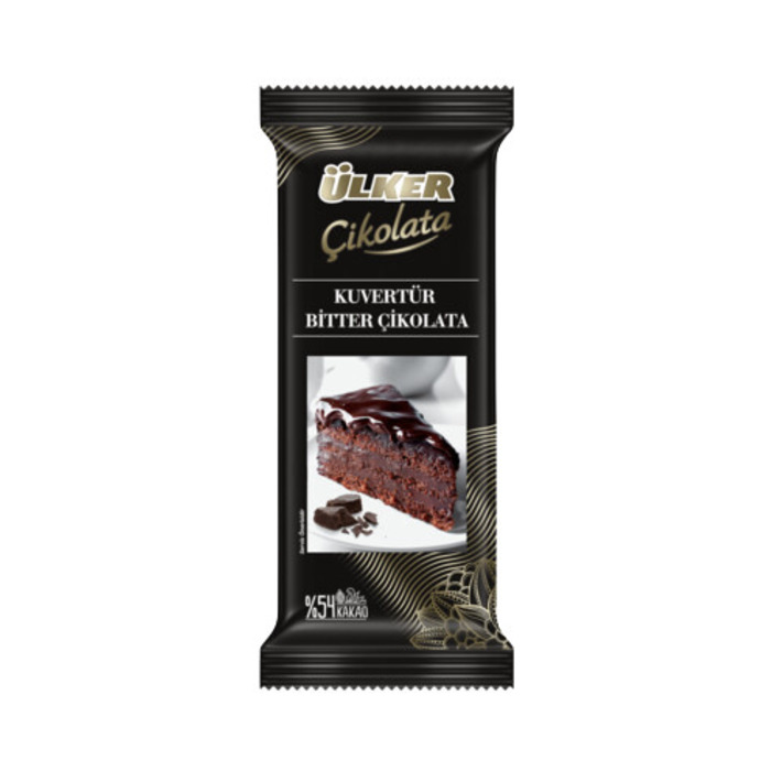 Ülker Kuvertür %54 Kakao Bitter Tablet Çikolata 200 Gr