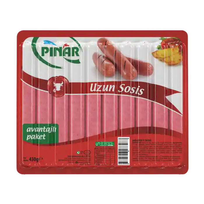 Pınar Sosis Dana Uzun 430 Gr