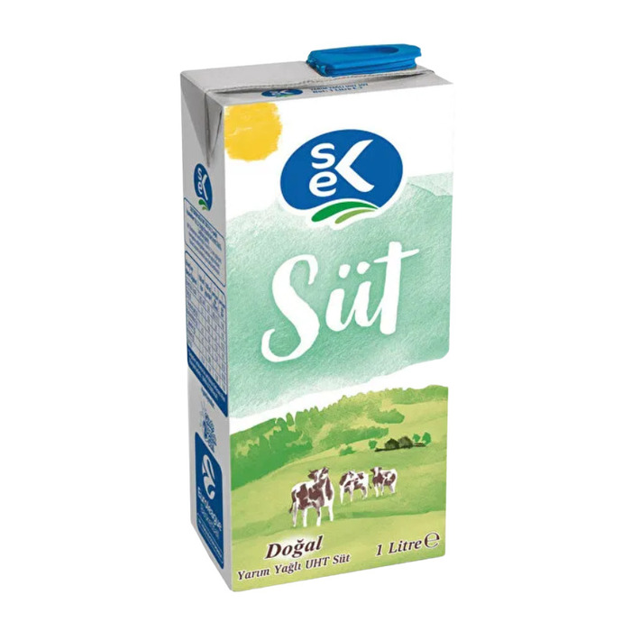 Sek Yarım Yağlı Süt 1 Lt