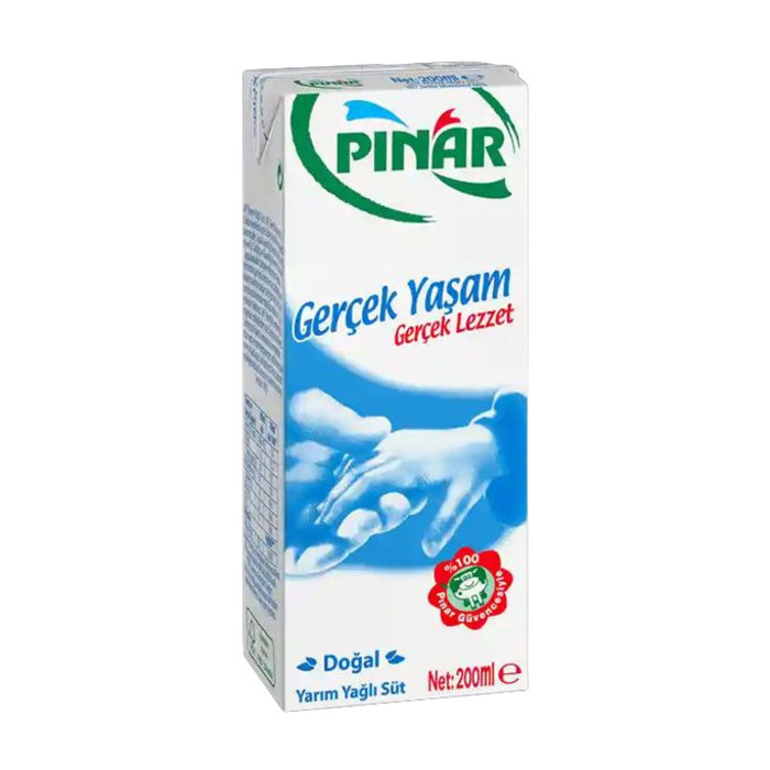 Pınar Süt Yarım Yağlı 200 Ml