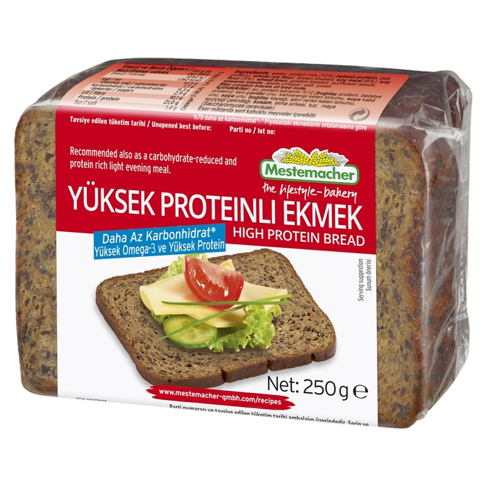 MASTEMACHER YÜKSEK PROTEİNLİ EKMEK 250GR