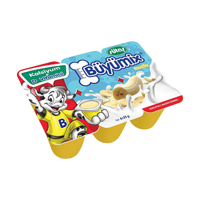 Sütaş Yoğurt Büyümix Muzlu 6x40 Gr