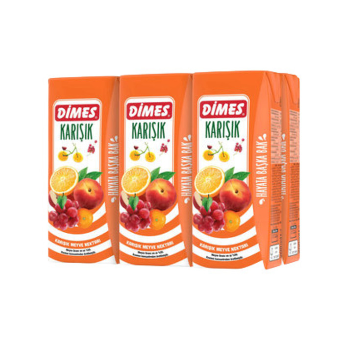 Dimes Meyve Suyu Karışık 6x200 Ml