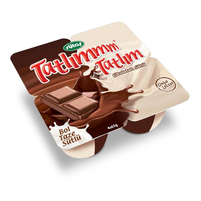 Puding Tatlımmm Çikolatalı Sütlü 4x65 Gr