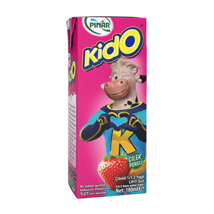Pınar Kido Çilekli Süt 180 Ml