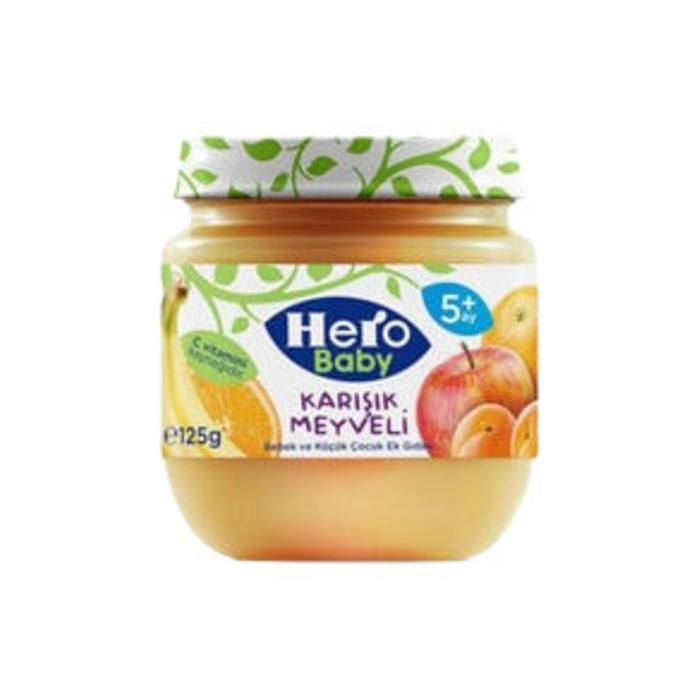 Hero Baby Mama Kavanoz Karışık Meyveli 125 Gr