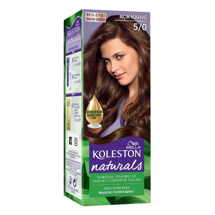 Saç Boyası 5.0 Açık Kahve Kutu 50 Ml