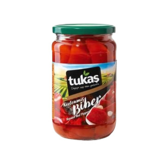 Tukaş Közlenmiş Biber 680 Gr Süzme Ağırlık 400 Gr