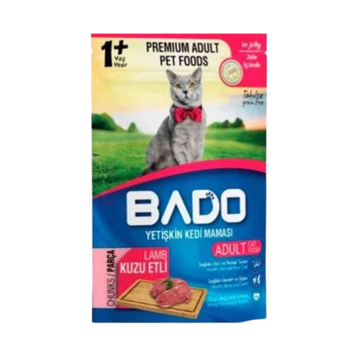 Bado Kedi Yaş Maması Kuzu Etli 85 Gr