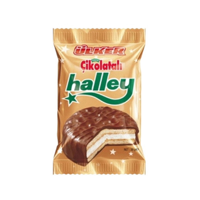 Halley Çikolata Kaplı Bisküvi 30 Gr