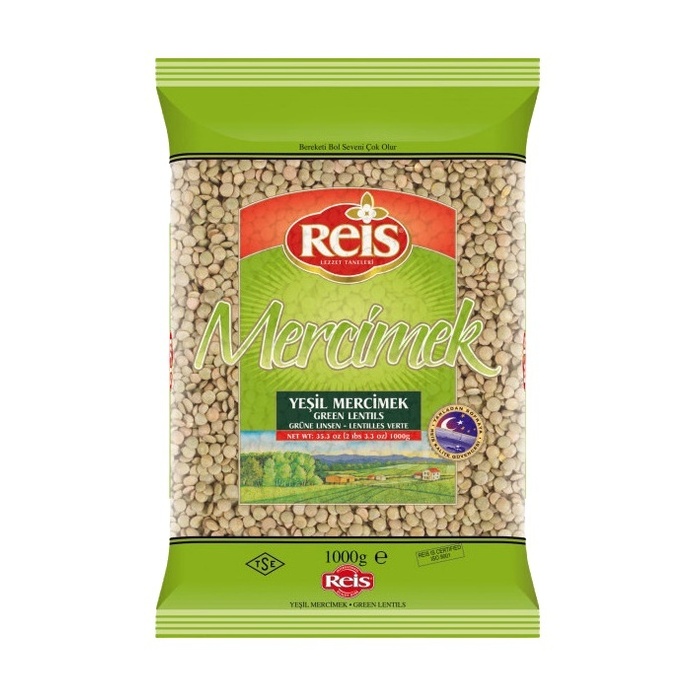 Reis Yeşil Mercimek 1 Kg