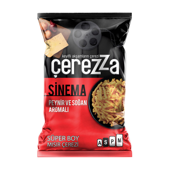 Çerezza Sinema Mısır Cipsi Peynir Soğan Süper Boy 117 Gr