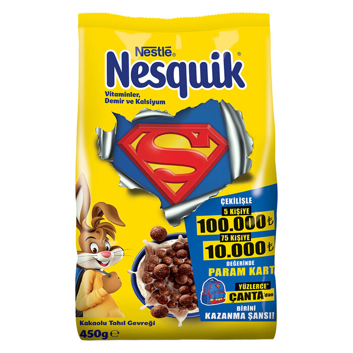 Nesquik Kakaolu Buğday Ve Mısır Gevreği 450 Gr