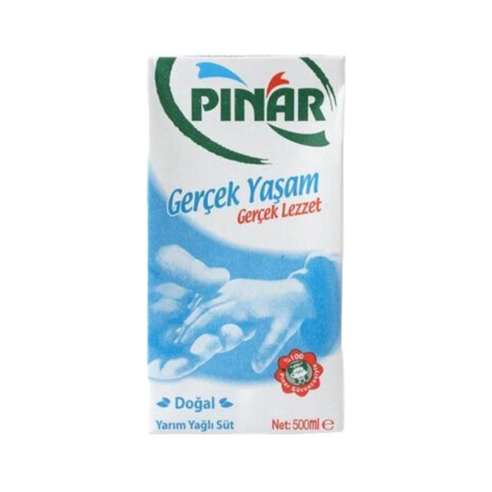 Pınar Süt Yarım Yağlı 500 Ml