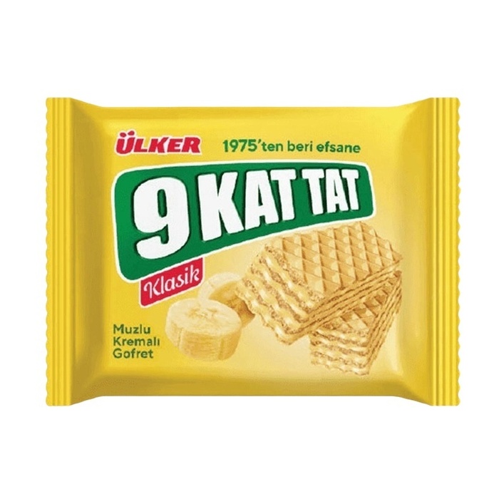 9 Kat Tat Muz Kremalı Gofret 39 Gr