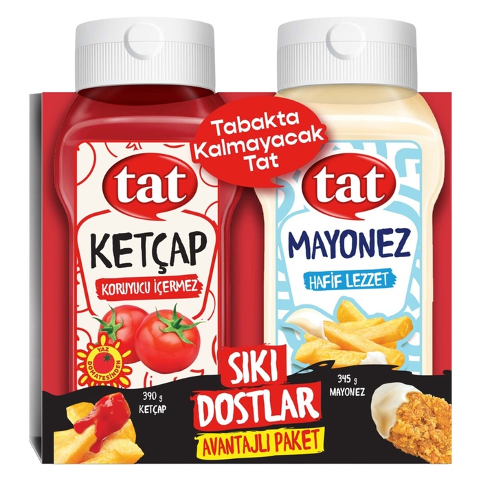 Sıkı Dostlar Ketçap 390 G+mayonez 345 G 2'li Paket