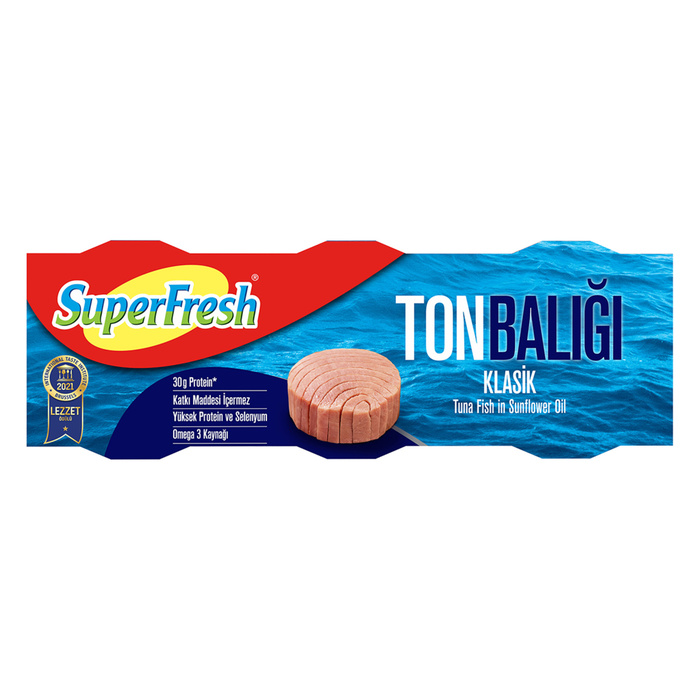 SuperFresh Ayçiçek Yağlı Ton Balığı 3x75 Gr